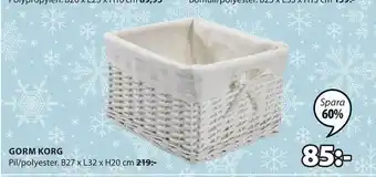JYSK Gorm korg erbjuda
