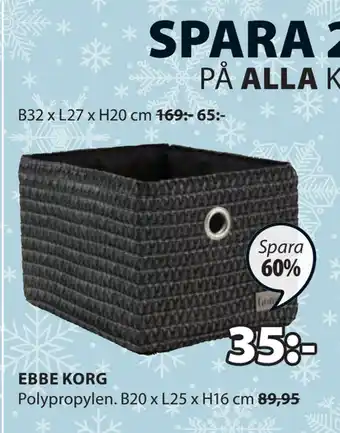 JYSK Ebbe korg erbjuda
