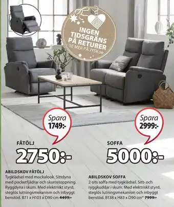 JYSK Abildskov fåtölj erbjuda