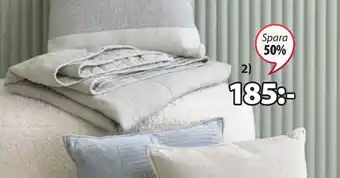 JYSK Valmue quiltad pläd erbjuda