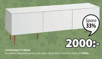 JYSK Korsvang tv-bänk erbjuda