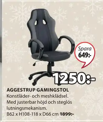 JYSK Aggestrup gamingstol erbjuda