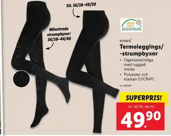 Lidl Termoleggings/ -strumpbyxor erbjuda