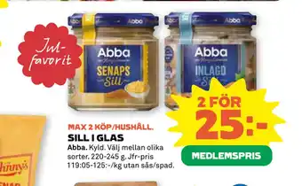 Stora Coop Sill i glas erbjuda