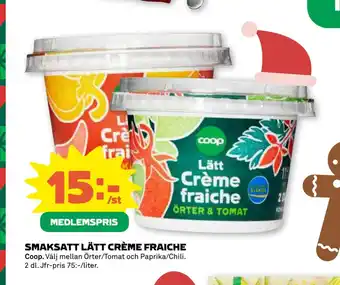 Stora Coop Smaksatt lätt crème fraiche erbjuda