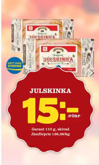 Supergrossen Julskinka erbjuda