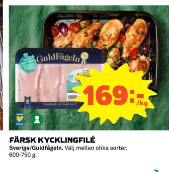 Coop Konsum Färsk kycklingfilé erbjuda