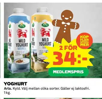 Coop Konsum Yoghurt erbjuda