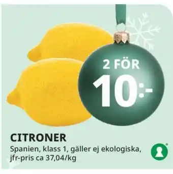 Tempo CITRONER erbjuda