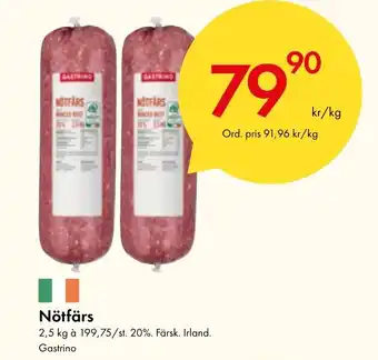 Snabbgross Nötfärs erbjuda