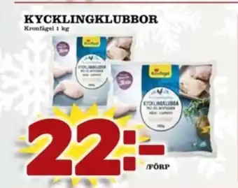 Matdax Kronfågel kycklingklubbor erbjuda