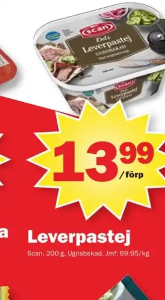 Pekås Scan deli leverpastej erbjuda