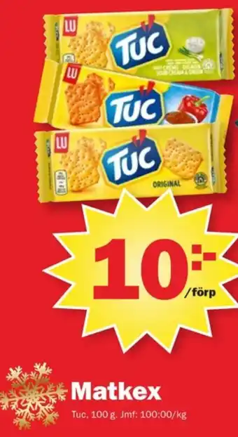 Pekås Tuc smörgåskex erbjuda