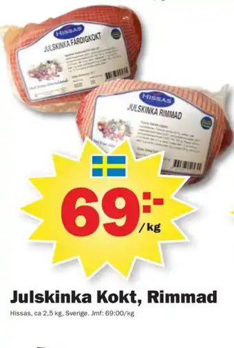Pekås Hissas julskinka erbjuda