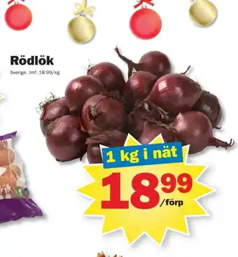 Pekås Coop rödlök erbjuda