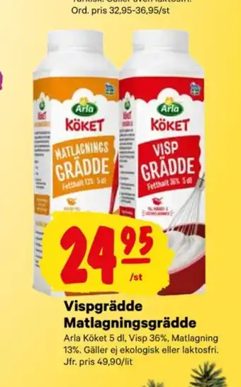 City Gross Arla köket vispgrädde erbjuda