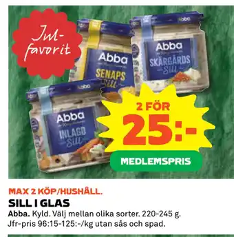 Coop Daglivs Sill i glas erbjuda