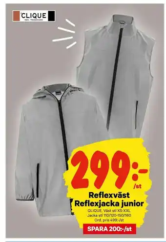 Reflexväst Reflexjacka junior