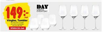 City Gross Vinglas, Tumbler erbjuda