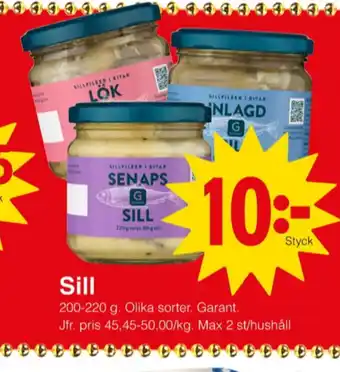 Matöppet Garant sillinläggningar erbjuda