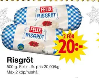 Matöppet Felix rullpack erbjuda