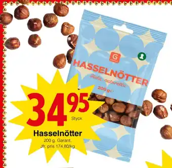 Matöppet Garant hasselnötskärnor erbjuda