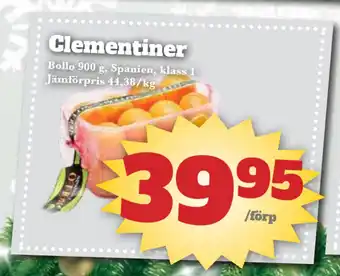 Bonum Matmarknad Clementiner erbjuda