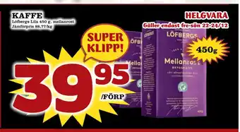 Nya Pulsen Kaffe erbjuda