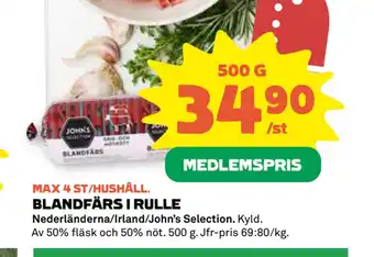 Coop Forum Blandfärs i rulle erbjuda