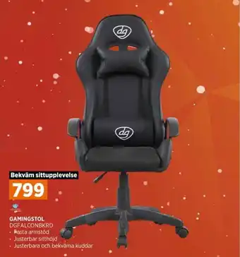Power GAMINGSTOL DGFALCONBKRD erbjuda