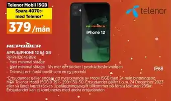 Power APPLE IPHONE 12 64 GB erbjuda