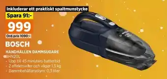 Power BOSCH HANDHÅLLEN DAMMSUGARE BHN20L erbjuda