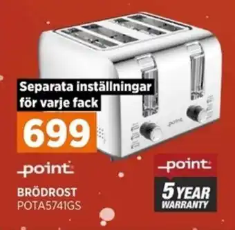 Power point BRÖDROST POTA5741GS erbjuda