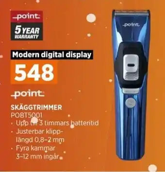 Power point: SKÄGGTRIMMER POBT5001 erbjuda