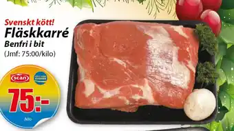 Extra Mjällby Stormarknad Fläskkarré erbjuda