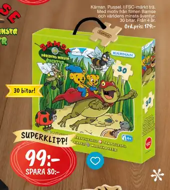 Leklust Kärnan pussel erbjuda