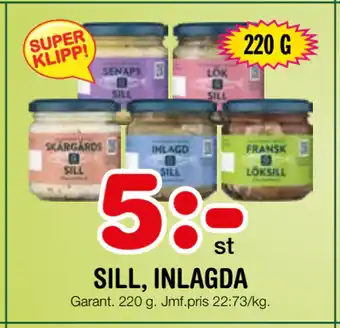 Nya Pulsen Sill, inlagda erbjuda