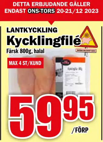 Matdax Kycklingfilé erbjuda