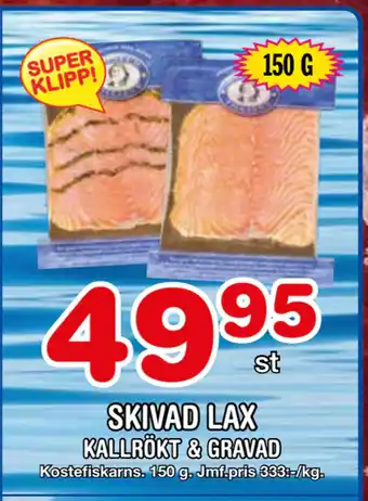Nya Pulsen Skivad lax erbjuda