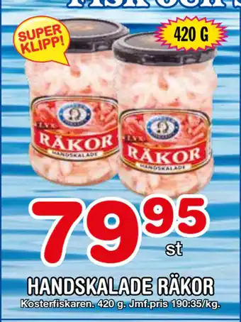 Nya Pulsen Handskalade räkor erbjuda