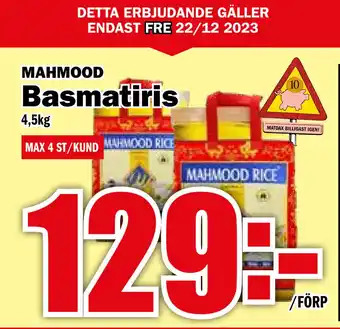 Matdax Basmatiris erbjuda