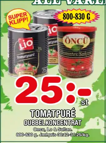 Nya Pulsen Tomatpuré erbjuda