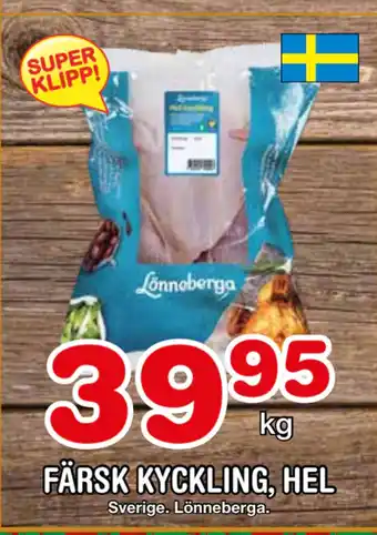 Nya Pulsen Färsk kyckling, hel erbjuda