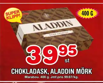 Nya Pulsen Chokladask, aladdin mörk erbjuda