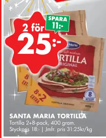 ÖoB Santa maria tortilla erbjuda