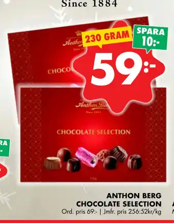 ÖoB Anthon berg chocolate selection erbjuda