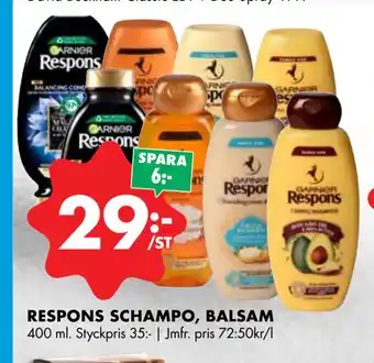 ÖoB Respons schampo, balsam erbjuda