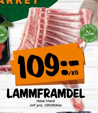 Bazaar Food market Lammframdel erbjuda