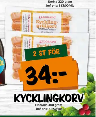 Bazaar Food market Kycklingkorv erbjuda