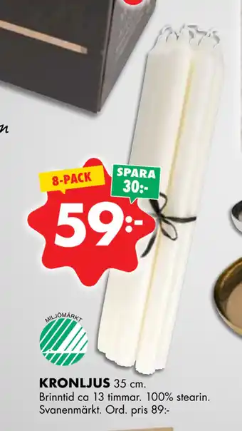 ÖoB Kronljus erbjuda